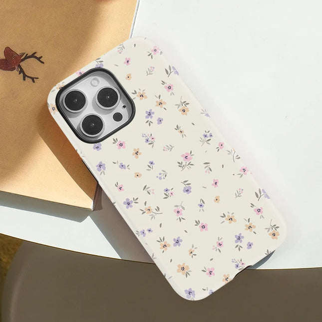 Cute Floral iPhone 15 Pro Case – Slim Protective Phone Cover for Women 5