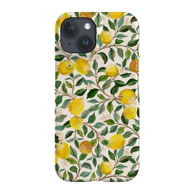 Cute Lemon iPhone 15 Pro Phone Case – Slim Protective Cover for Women 0